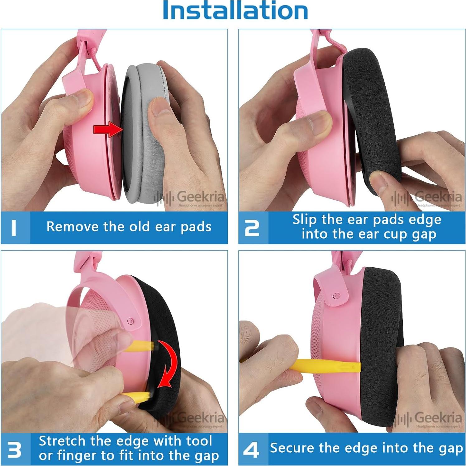 Almohadillas de Reemplazo Geekria para Razer Kraken V4/V4X/V4Pro