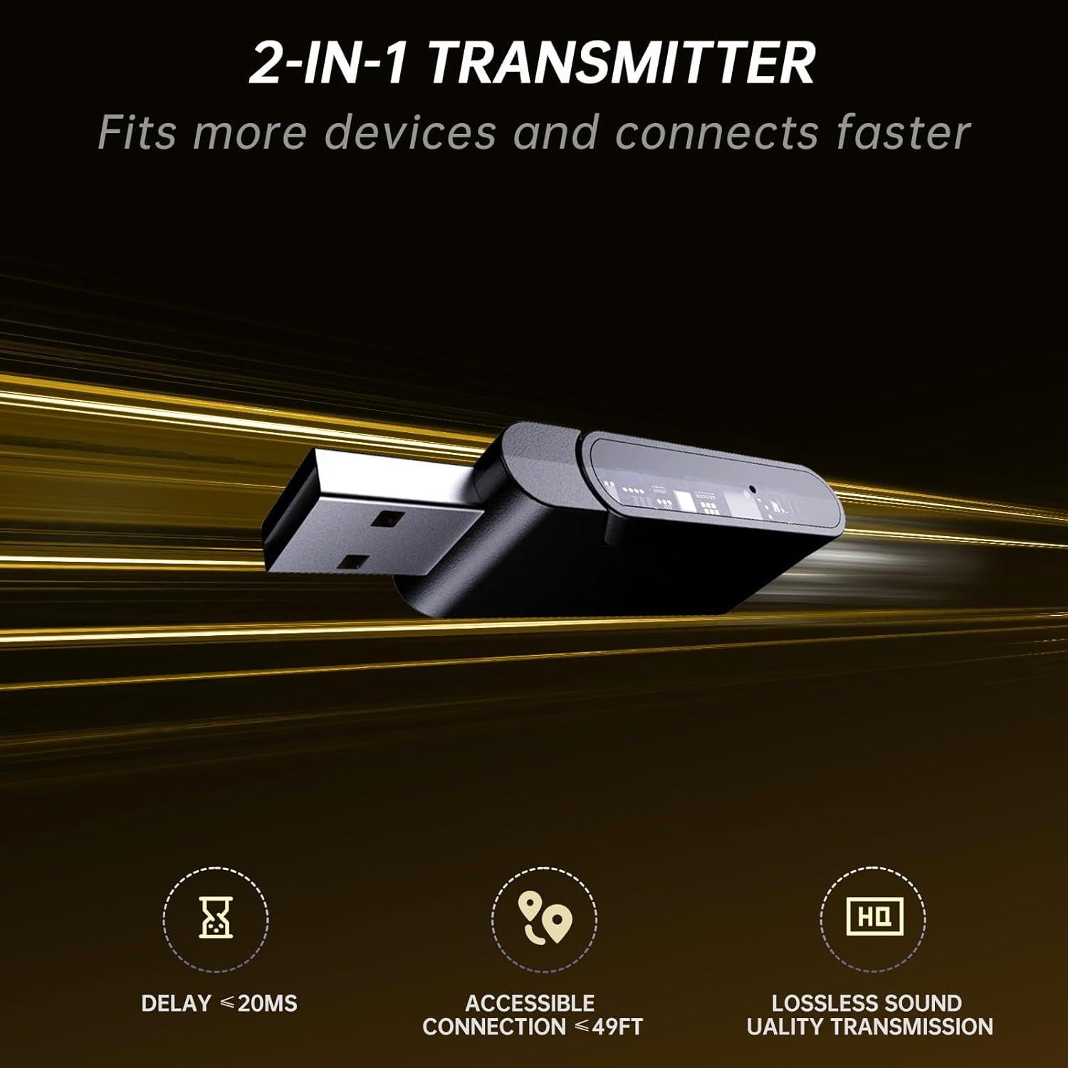 Auriculares Gaming Inalámbricos Gtheos Spark 01 7.1 Sonido