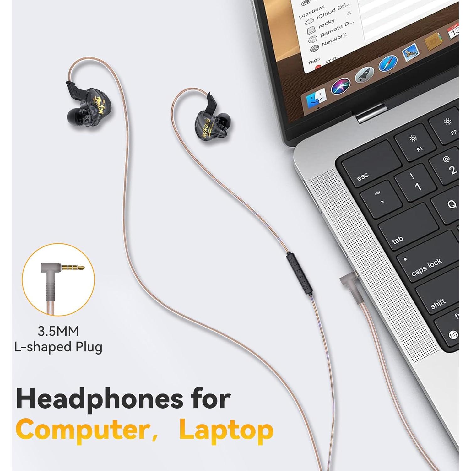 Auriculares KBEAR K01 In Ear HIFI Gaming 3.5mm Azul-Púrpura