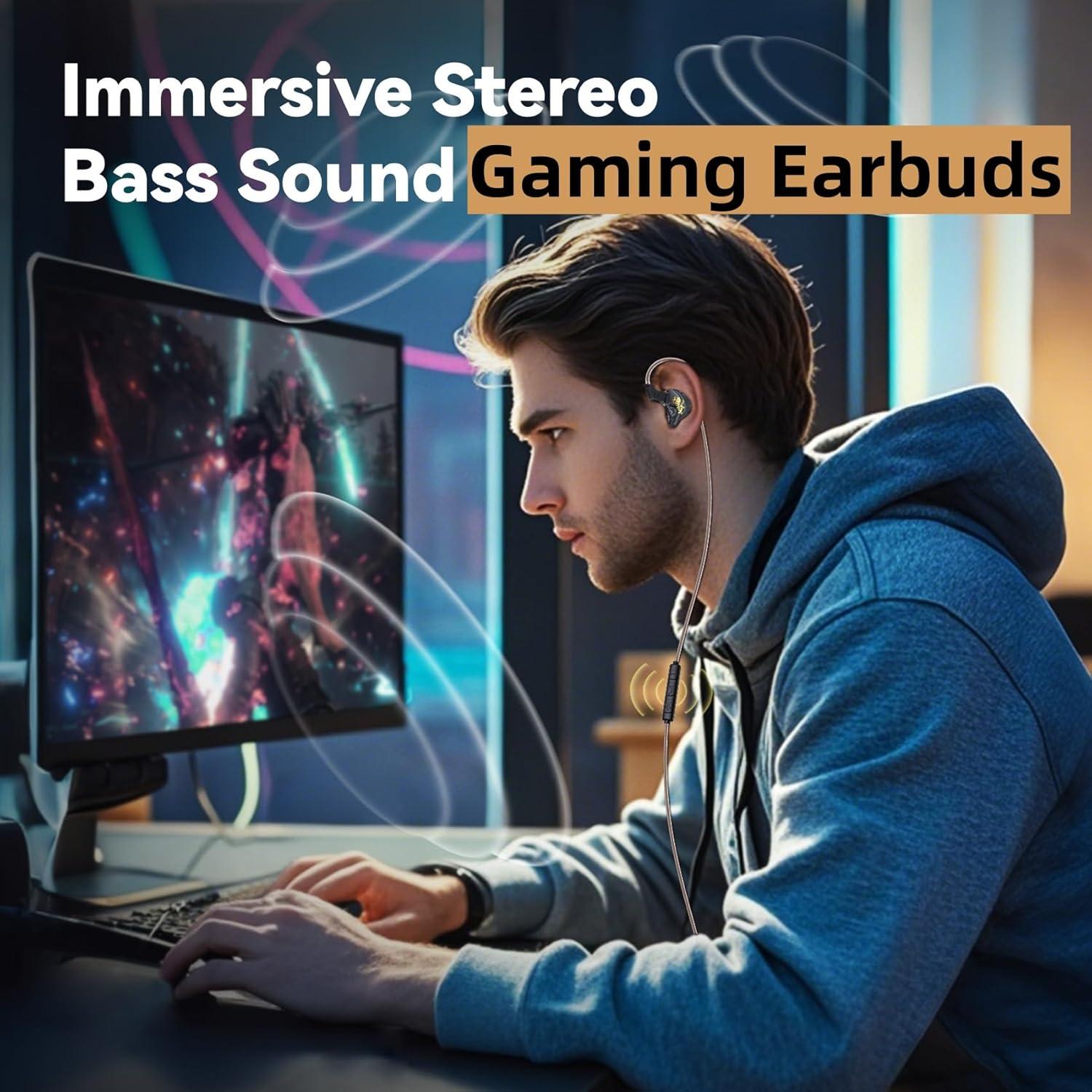 Auriculares KBEAR K01 In Ear HIFI Gaming 3.5mm Azul-Púrpura