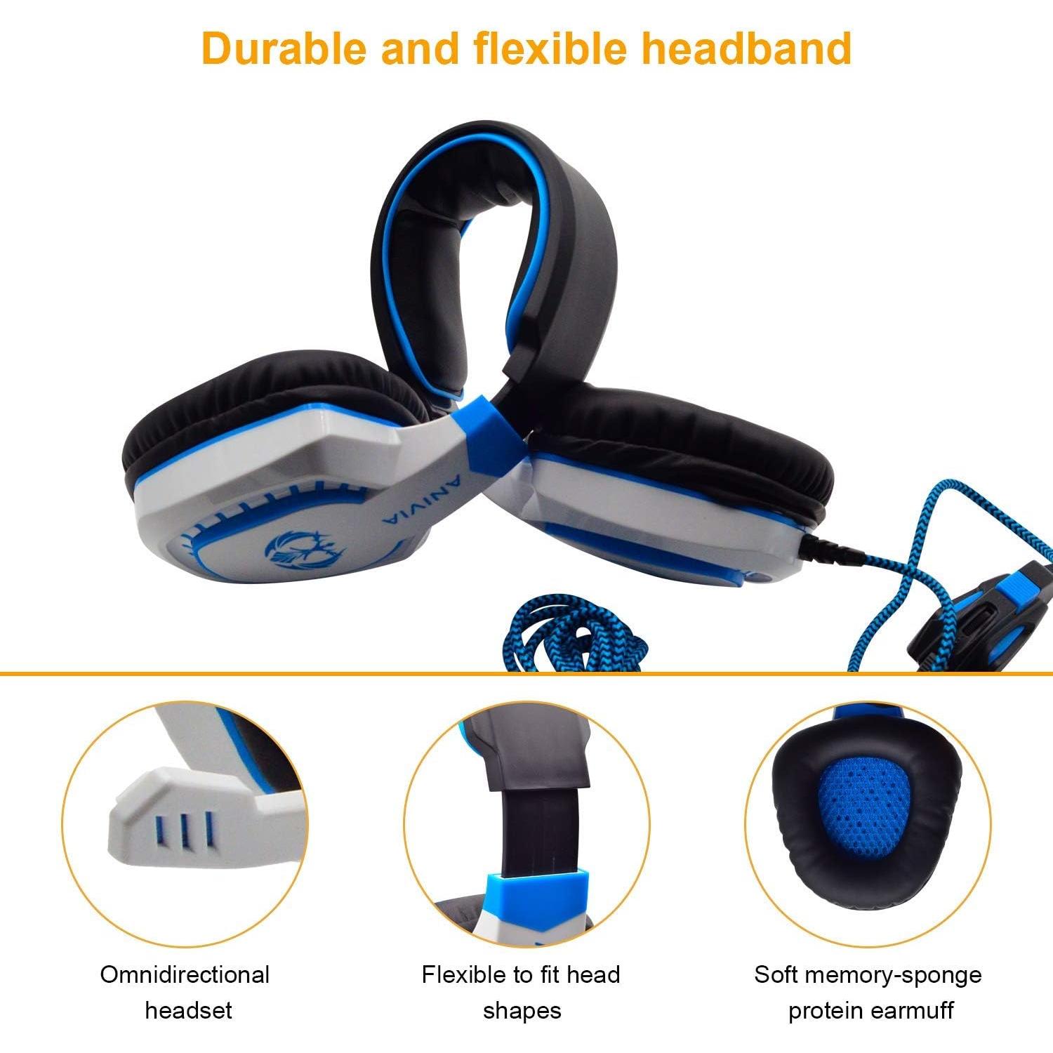 Auriculares Gaming Anivia AH28 con Micrófono, Sonido 3D, 2m