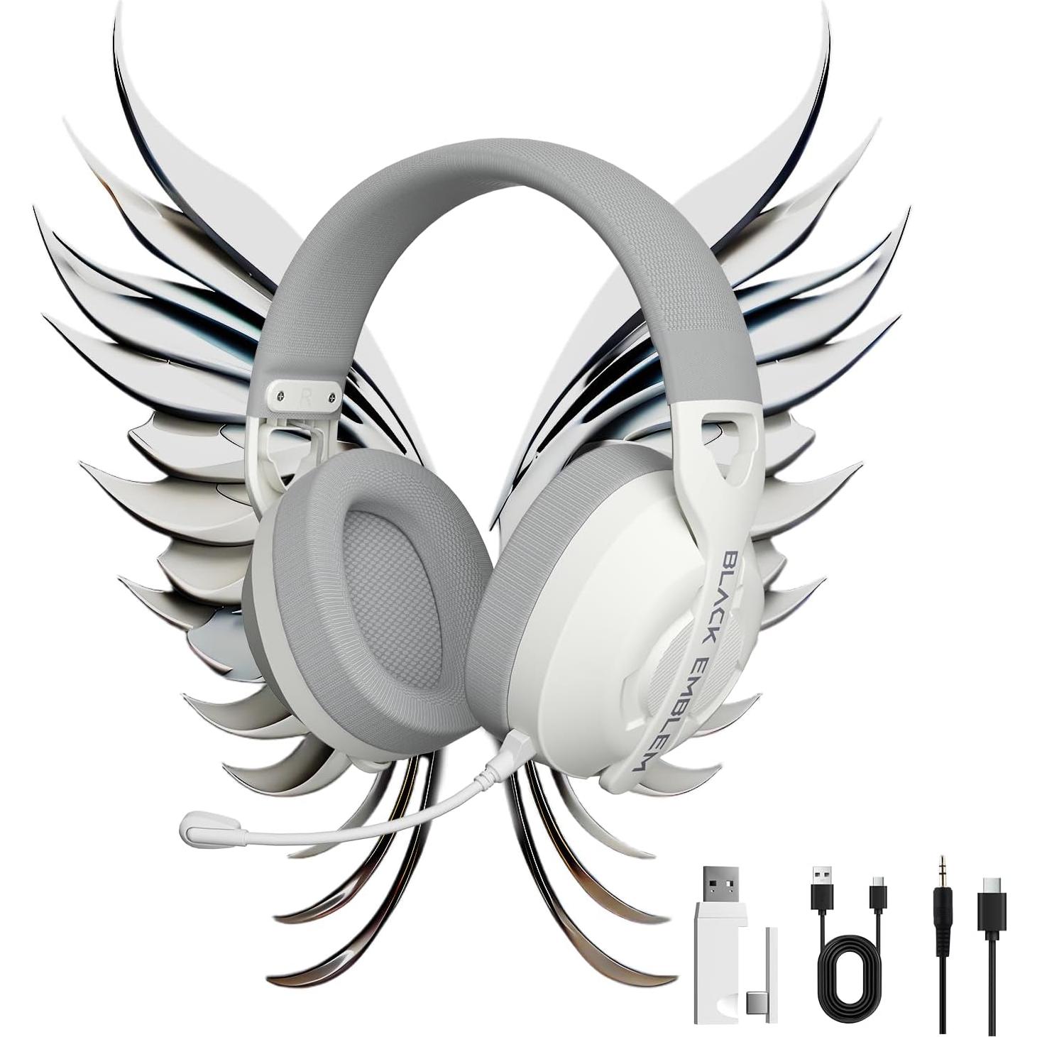 Auriculares Gaming Inalámbricos Black Emblem X2, 50H, Bluetooth 5.4