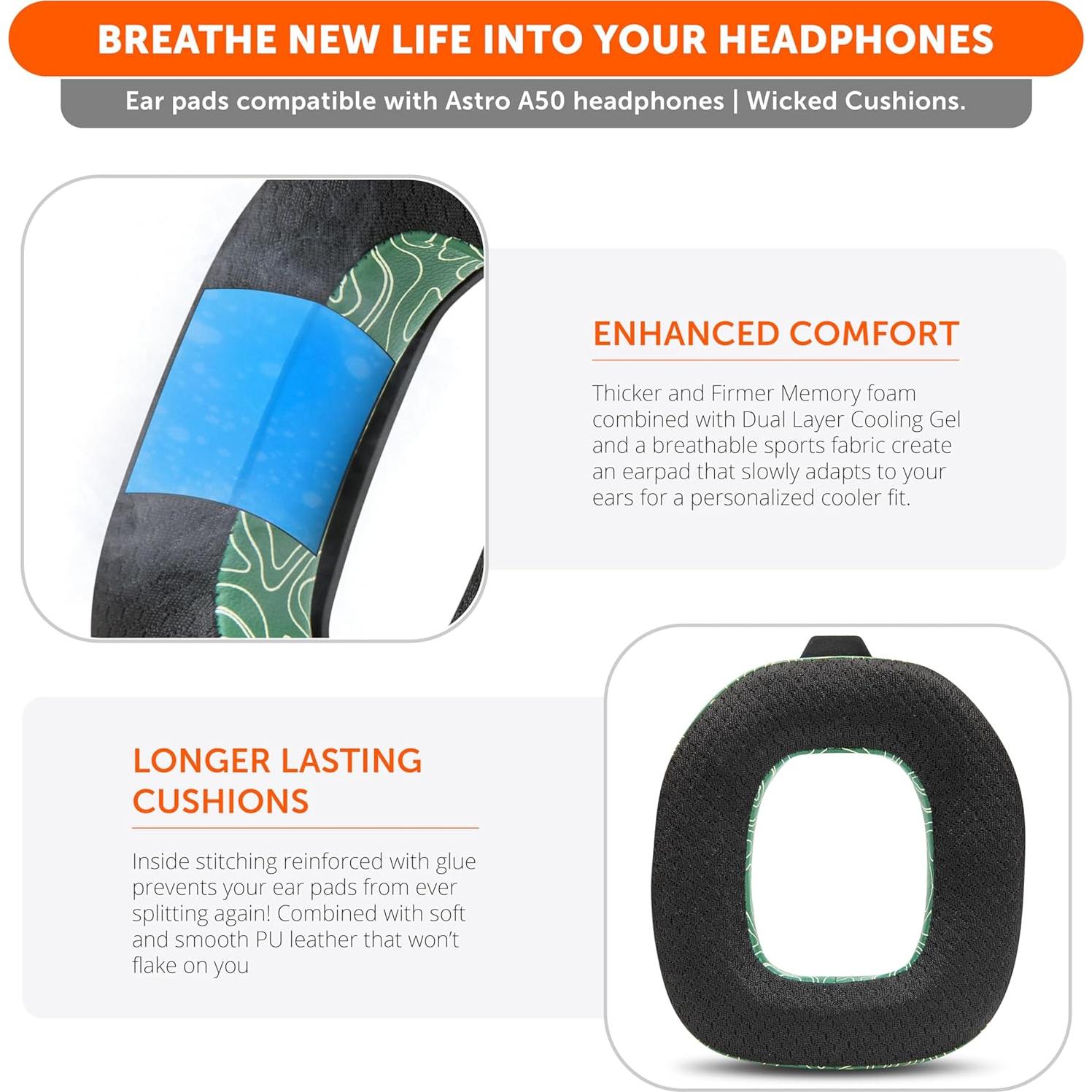 Kit de Modificación para Auriculares Astro A50 - Wicked Cushions