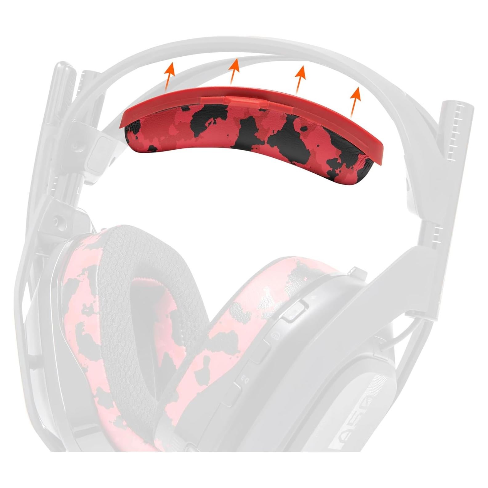 Reemplazo Diadema WC BandZ A50 para Astro A50 Gen 4/5 y A50X - Camuflaje Rojo