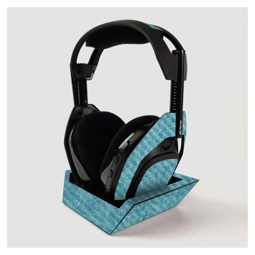 Piel de Fibra de Carbono MightySkins para Auriculares ASTRO A50 - Jacquard Azul Bebé