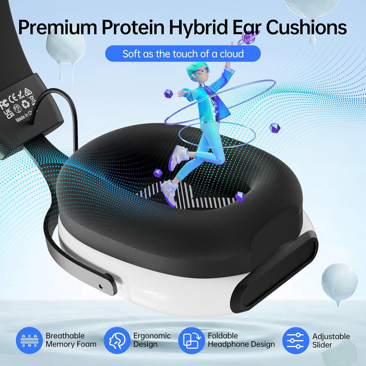 Auriculares para Juegos K80 CASLSI 7.1 con Micrófono Blanco