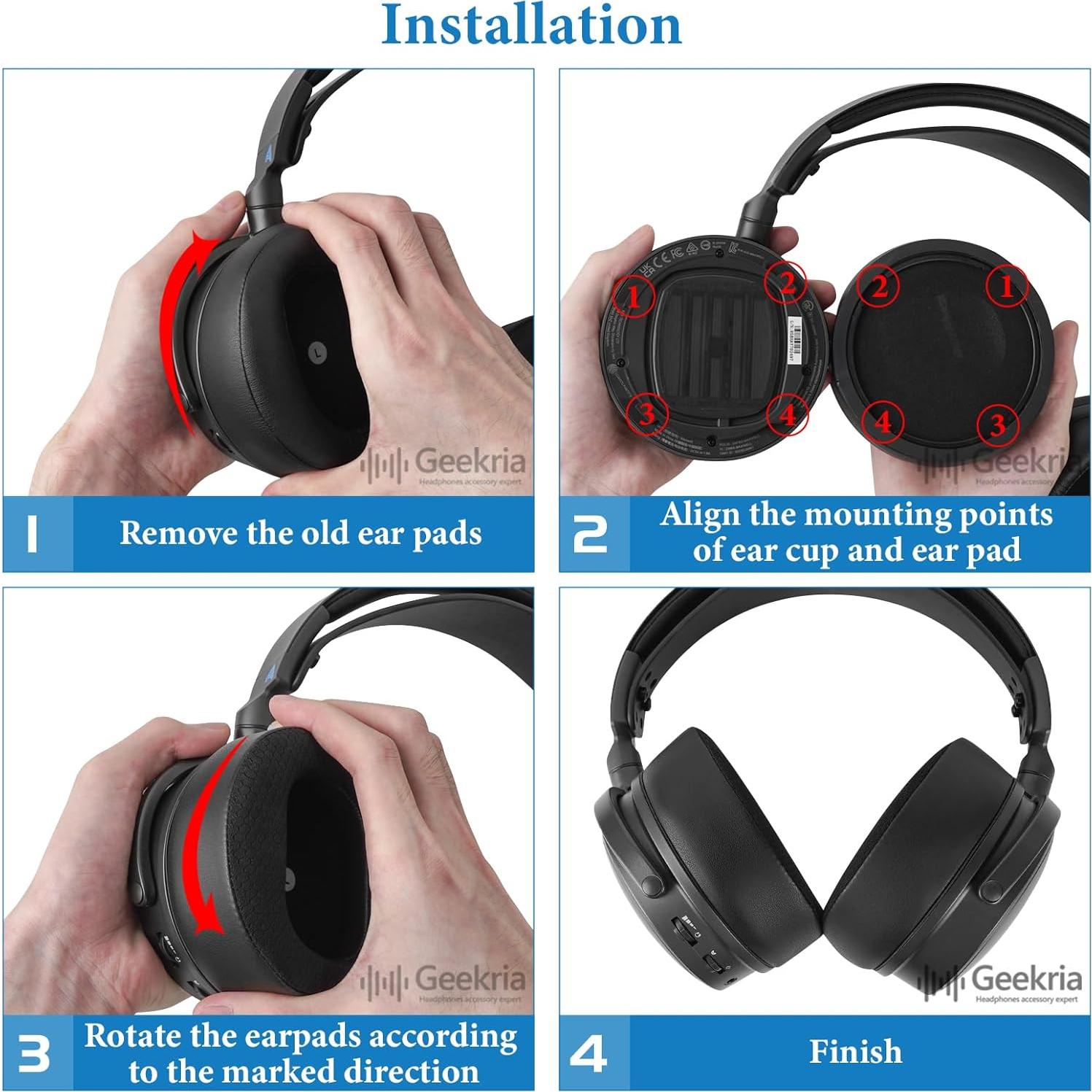 Almohadillas de Gel Refrigerante Geekria para Audeze Maxwell