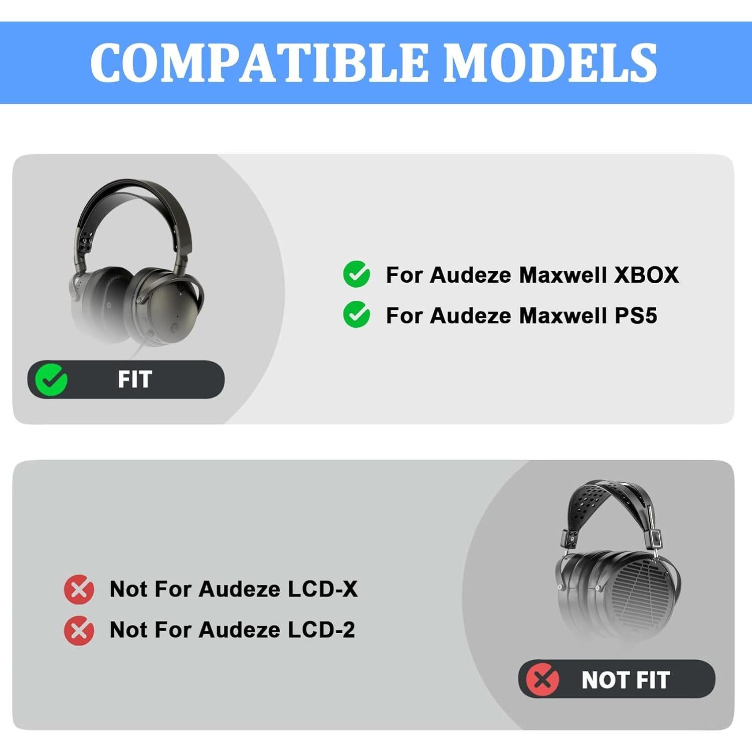 Banda de Silicona Audeze Maxwell - Kit de Reparación Mejorado