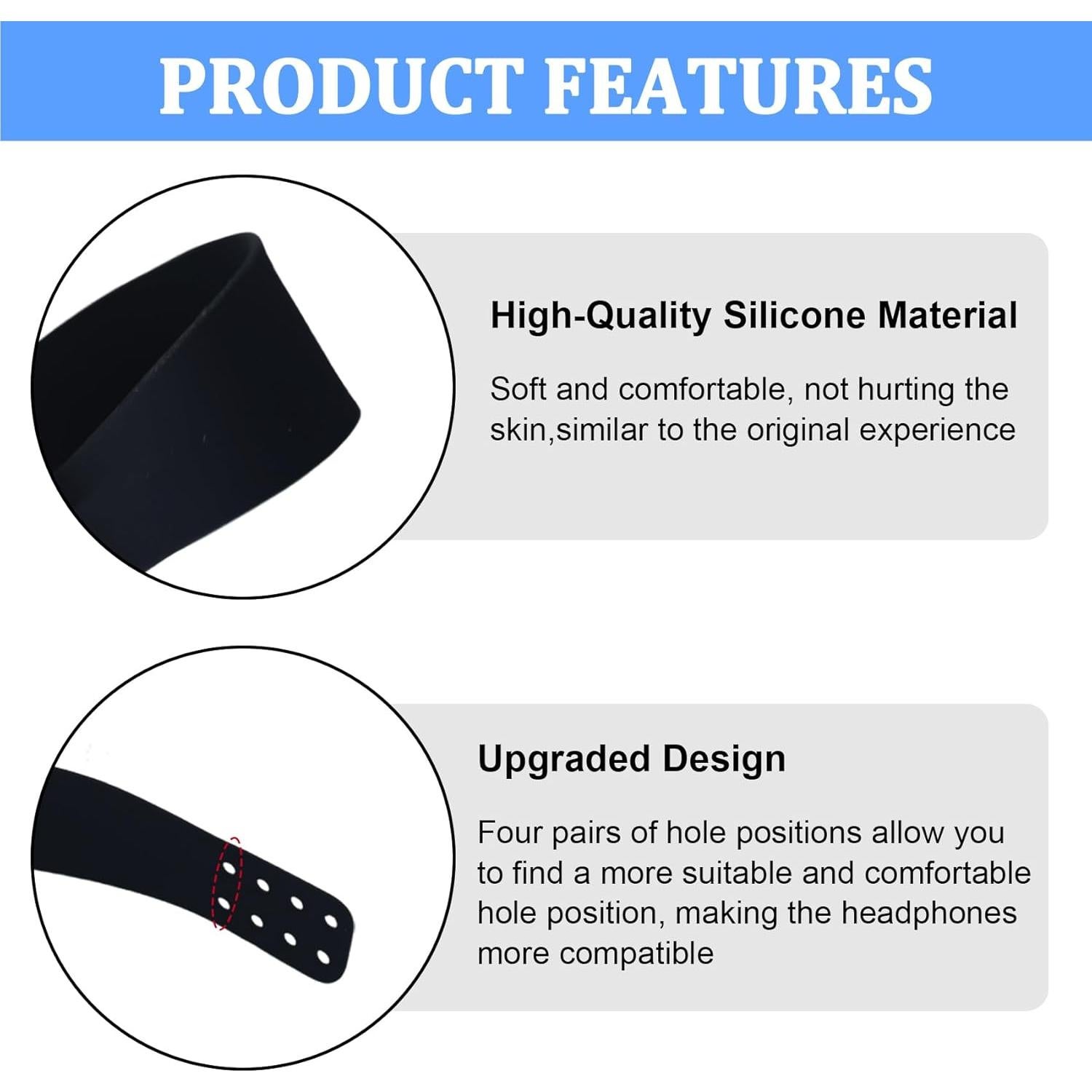 Banda de Silicona Audeze Maxwell - Kit de Reparación Mejorado