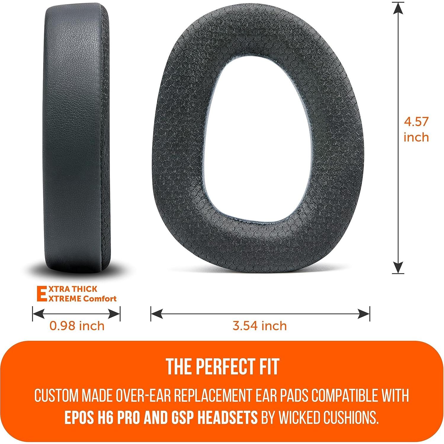 Almohadillas de Gel Refrigerante Wicked Cushions para EPOS H6 Pro