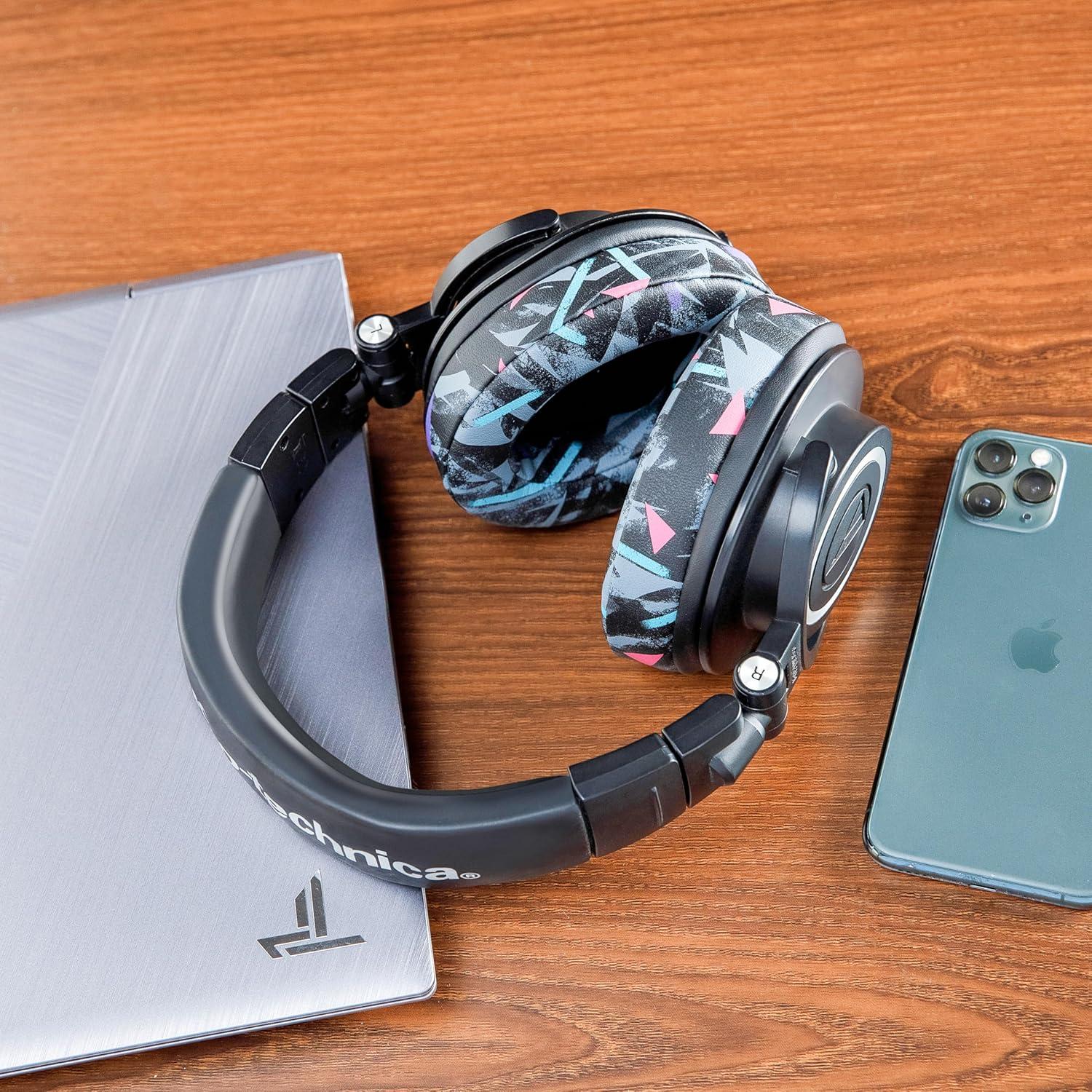 Almohadillas de oído Wicked Cushions para ATH M50X y más - Negro