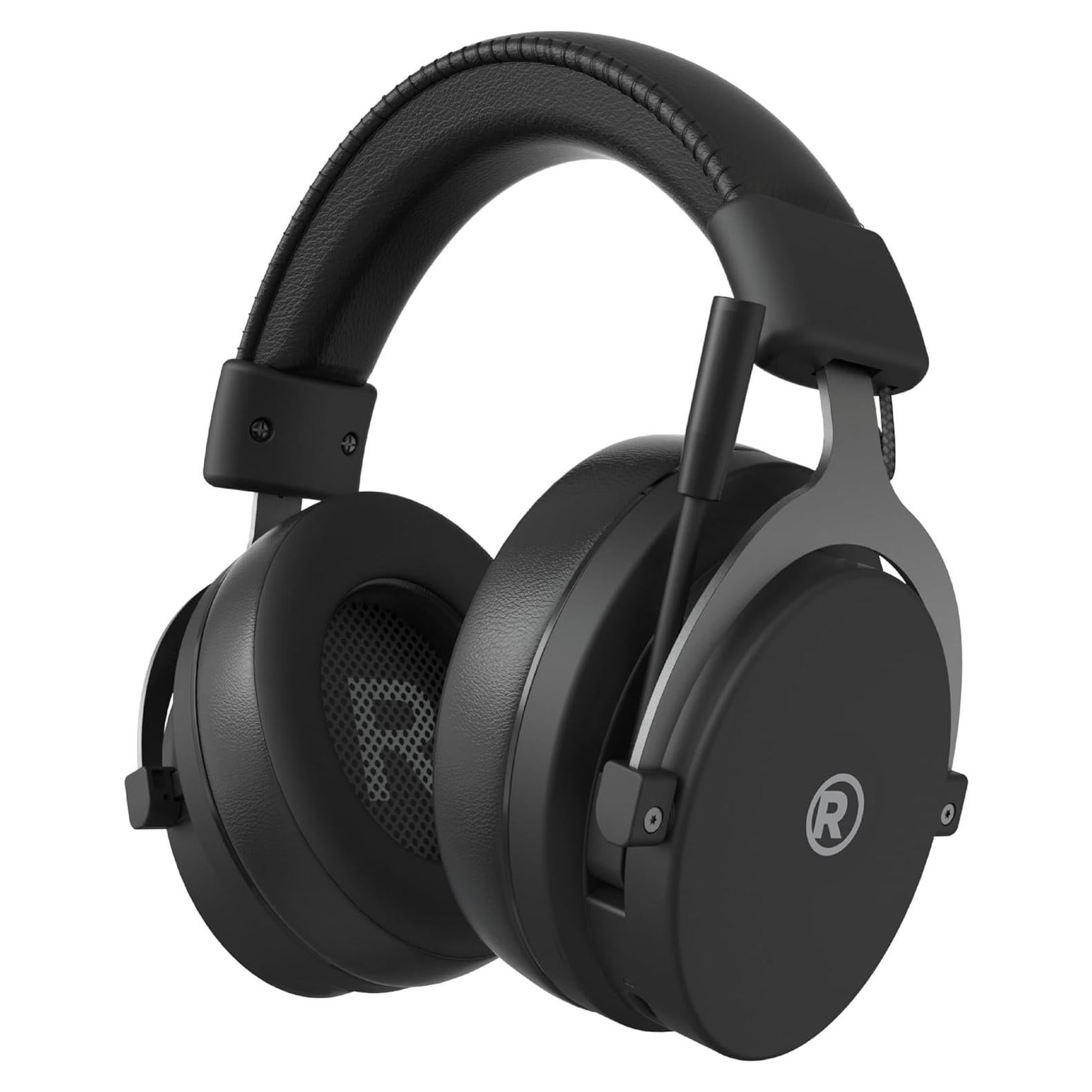 RadioShack Gaming Wireless Headphones – 50mm Drivers, Dual Mode Bluetooth 5.3 + 2.4GHz, 500mAh Battery, 20Hz–20kHz Frequency, Sleek Black Design