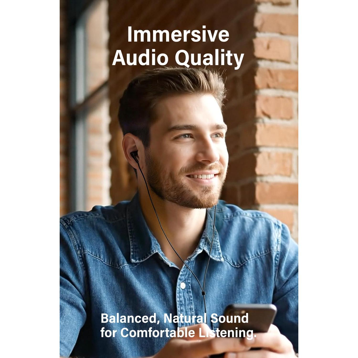 Auriculares Intrauditivos FUNLOGY FL6FW con Conector 3.5mm - Negro