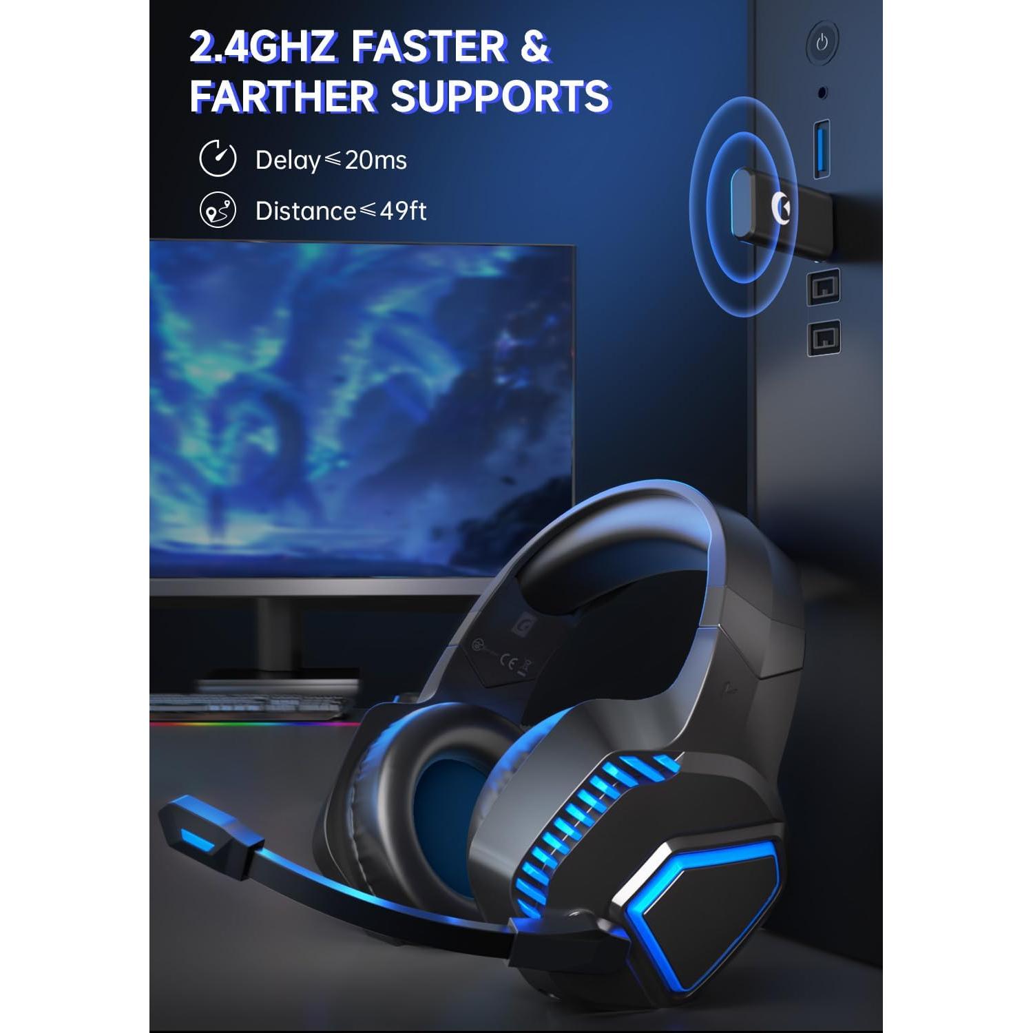 Auriculares Gaming Inalámbricos Gvyugke Captain 100 - Bluetooth 5.2