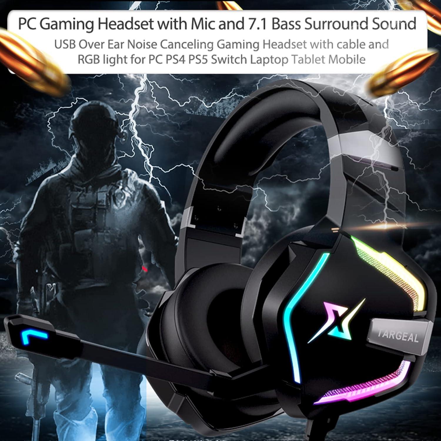 Auriculares Gaming Targeal SKY-917 7.1 USB con Micrófono