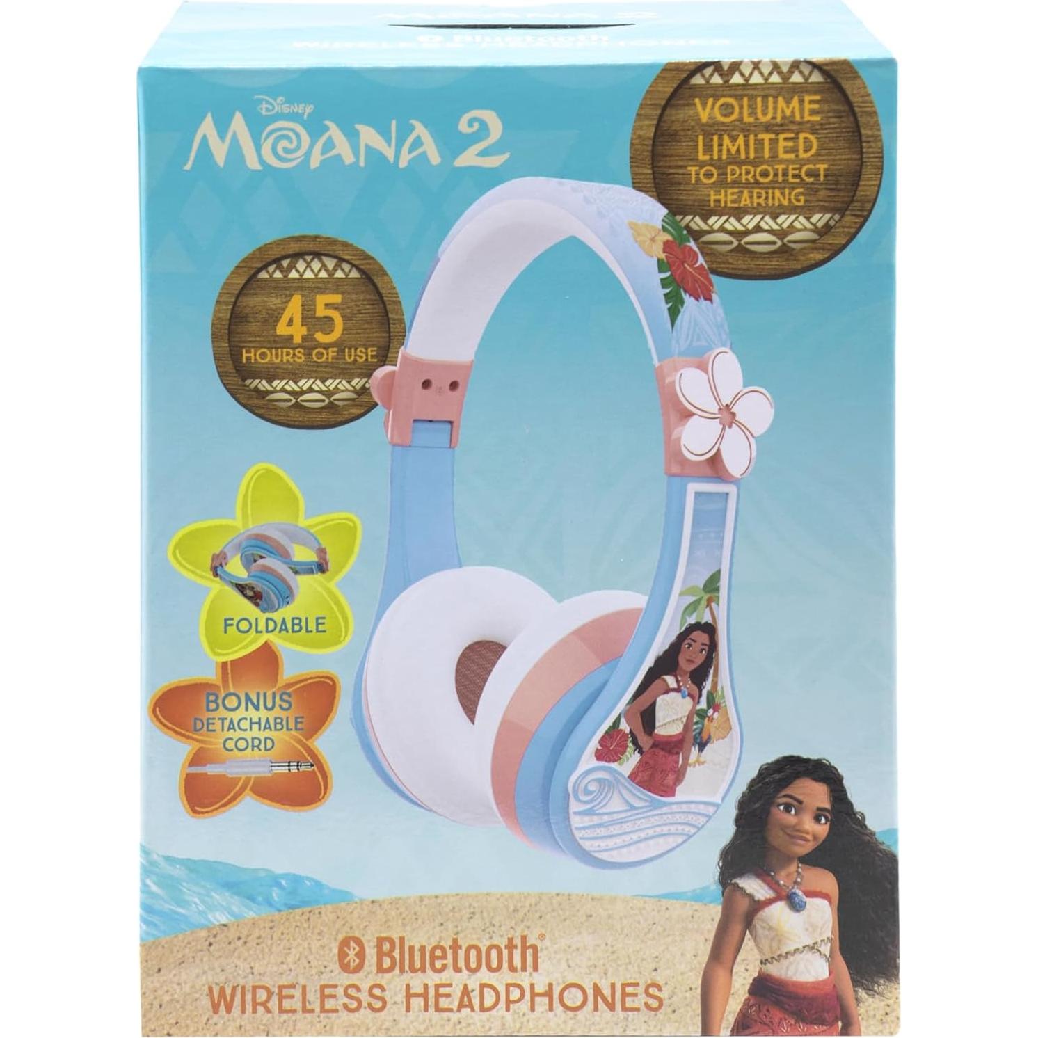 Auriculares Bluetooth Moana KIDdesigns para Niños 45h