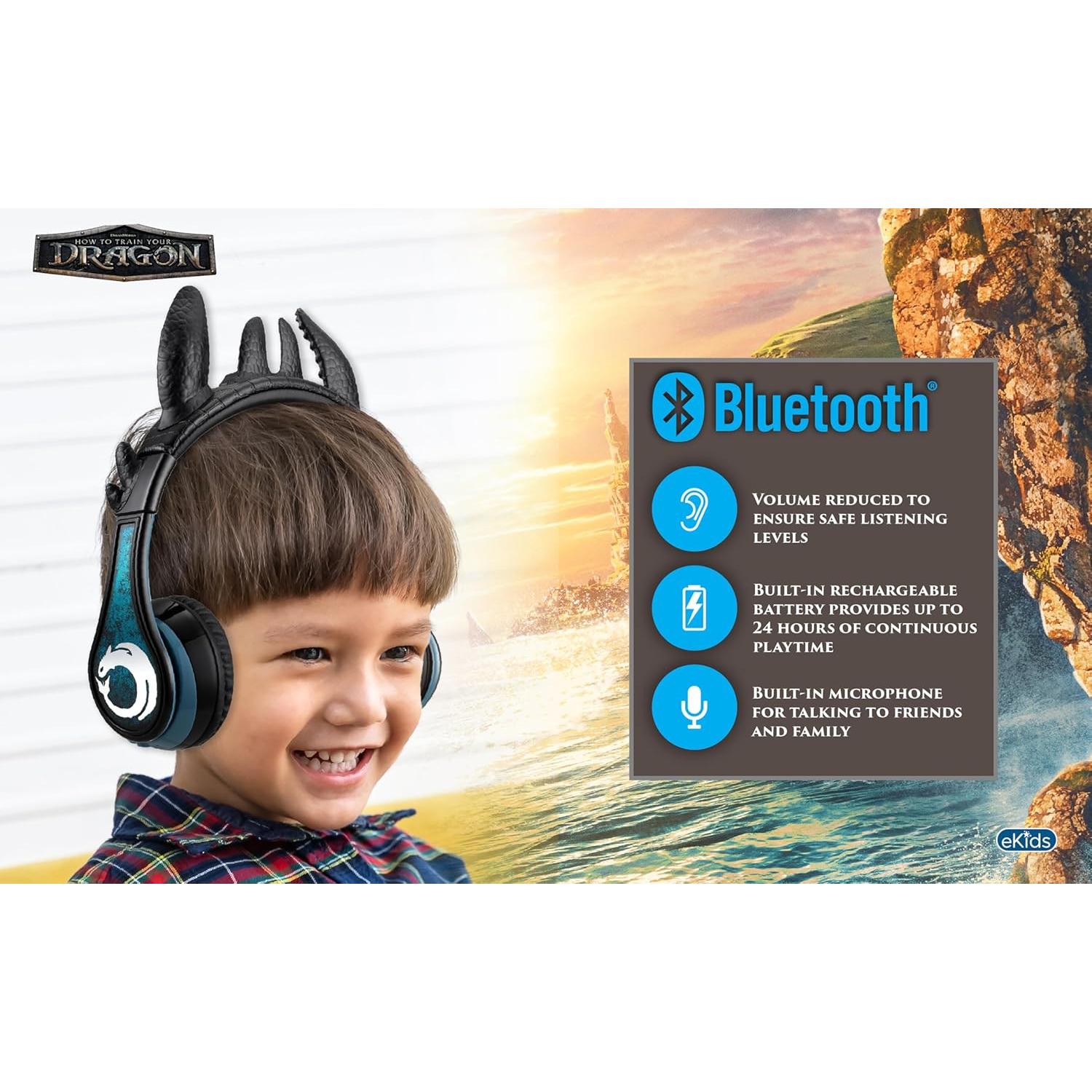 Auriculares Bluetooth eKids Toothless TD-B52 con micrófono