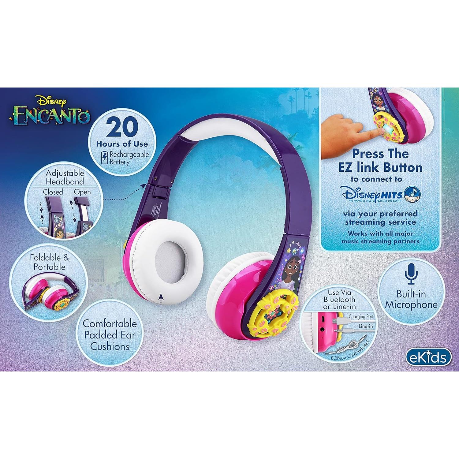 Auriculares Bluetooth eKids Disney Encanto Inalámbricos con Micrófono