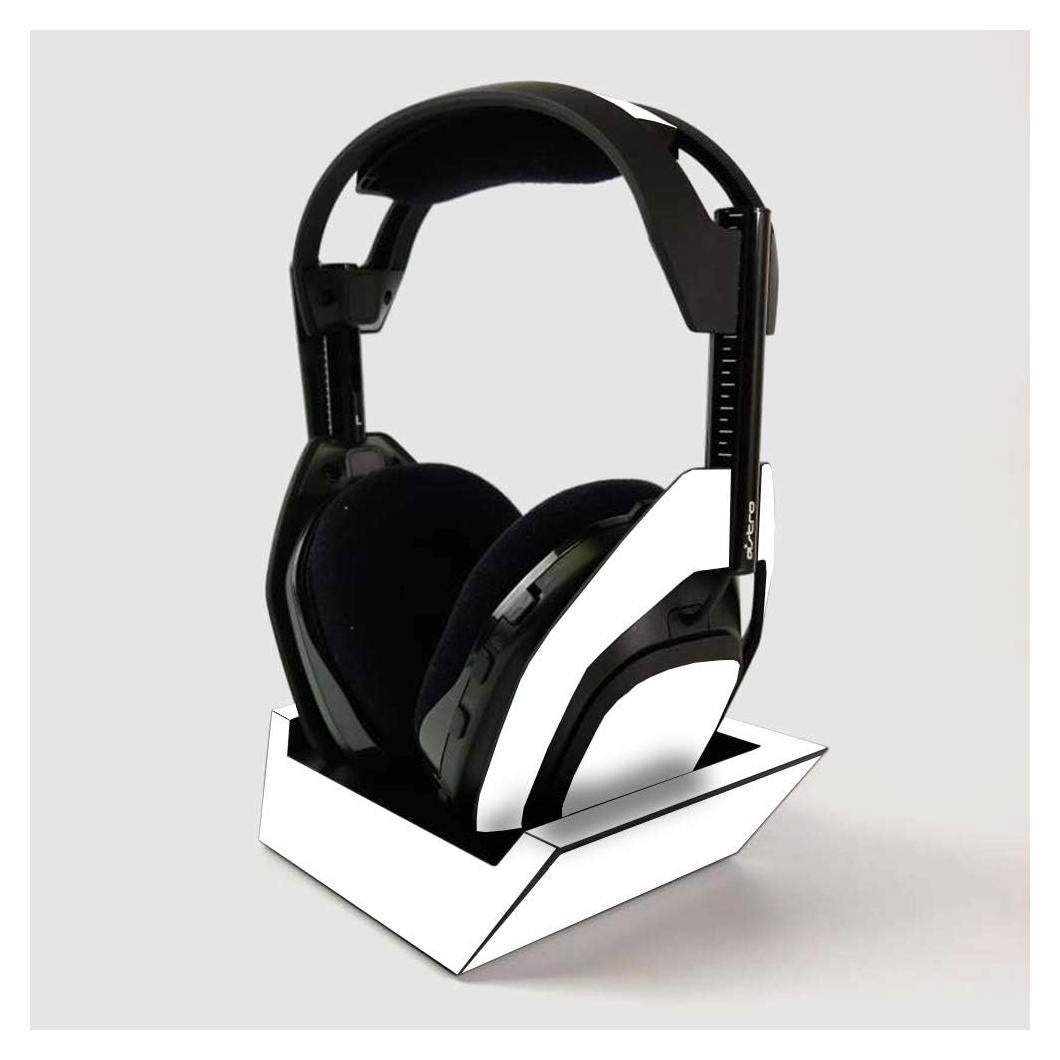 MightySkins Piel Vinilo para Auriculares ASTRO A50 - Blanco Sólido
