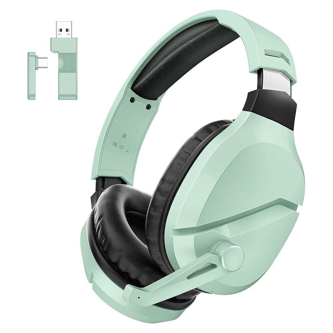 Auriculares Gaming Inalámbricos WolfLawS TA2000 Verde 50mm