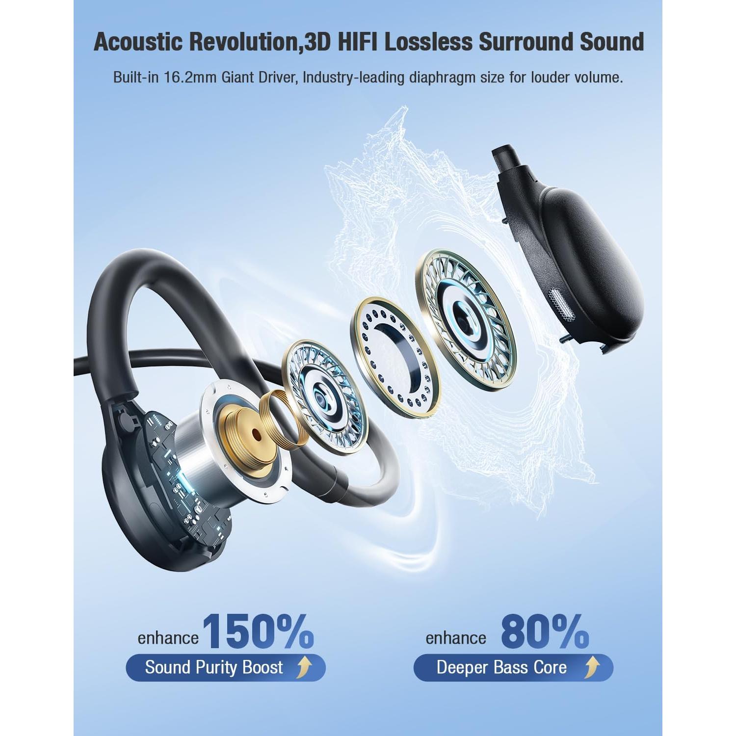 Auriculares USB QOEKUEY 08Pro con micrófono y cancelación de ruido