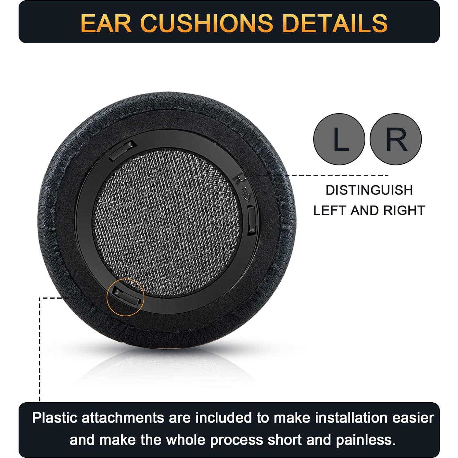 Almohadillas de Repuesto Corsair Virtuoso RGB Wireless SE XT - Tela Premium, Espuma de Memoria 3.3 cm