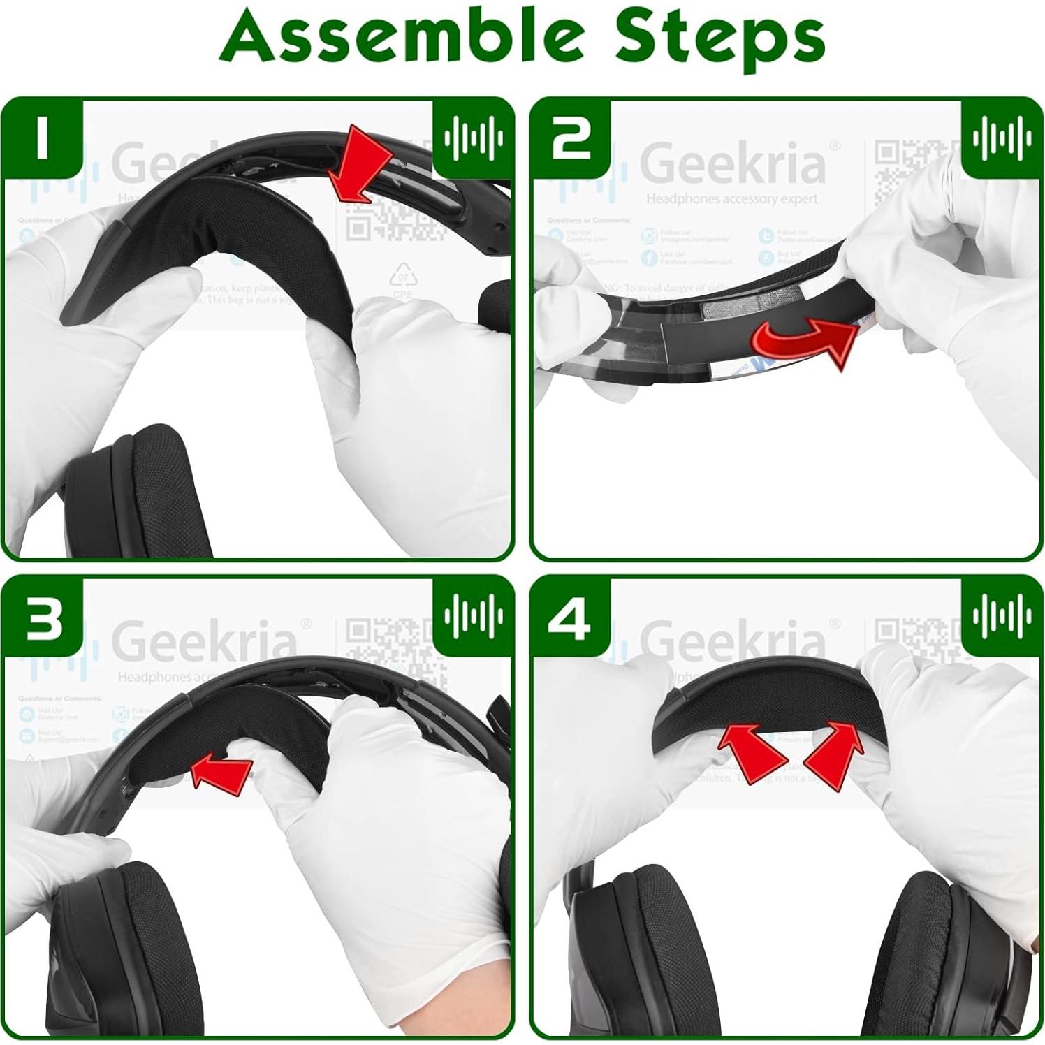 Almohadilla de Banda de Reemplazo Geekria para Corsair Void RGB