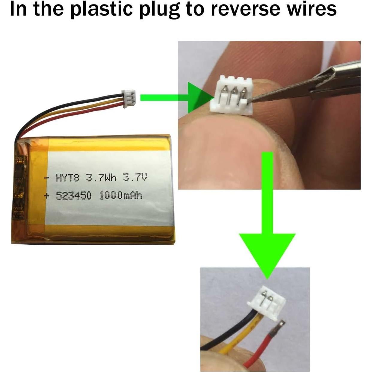 Batería AOLIKES 523450 3.7V 1000mAh para Auriculares Corsair