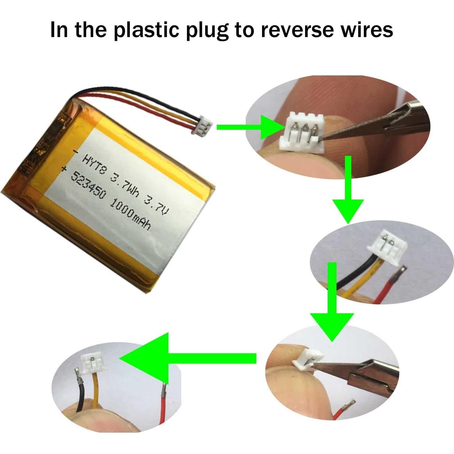 Batería AOLIKES 523450 3.7V 1000mAh para Auriculares Corsair