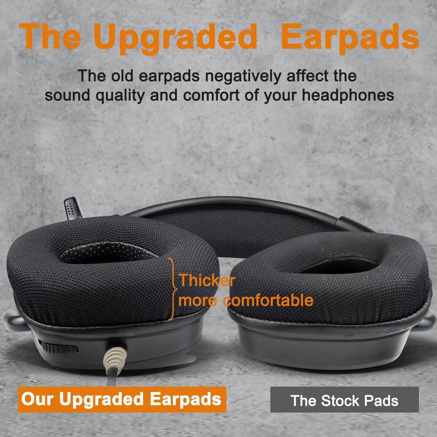 Almohadillas de Reemplazo SOULWIT para Corsair Void - Negro