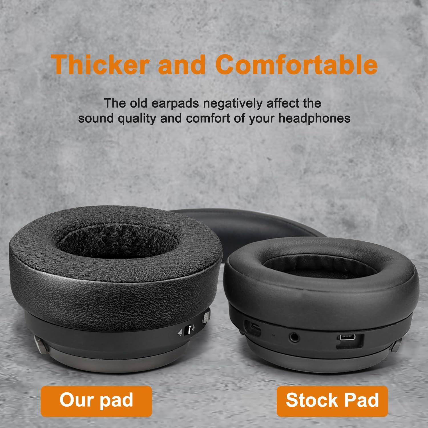 Almohadillas de Reemplazo SOULWIT para Corsair Virtuoso RGB Wireless XT SE - Negro