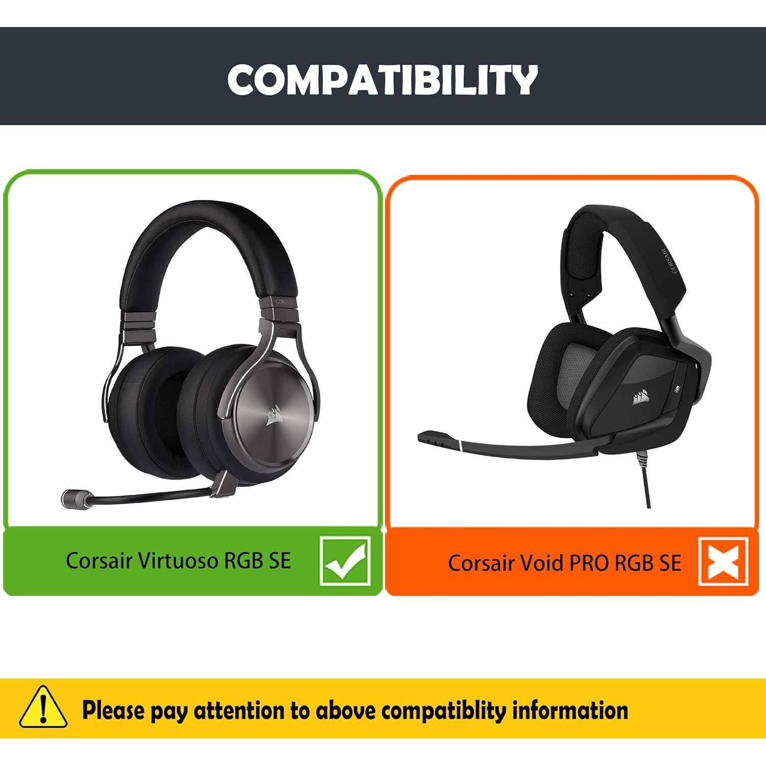 Almohadillas de Repuesto Corsair Virtuoso RGB SE Gel Frío