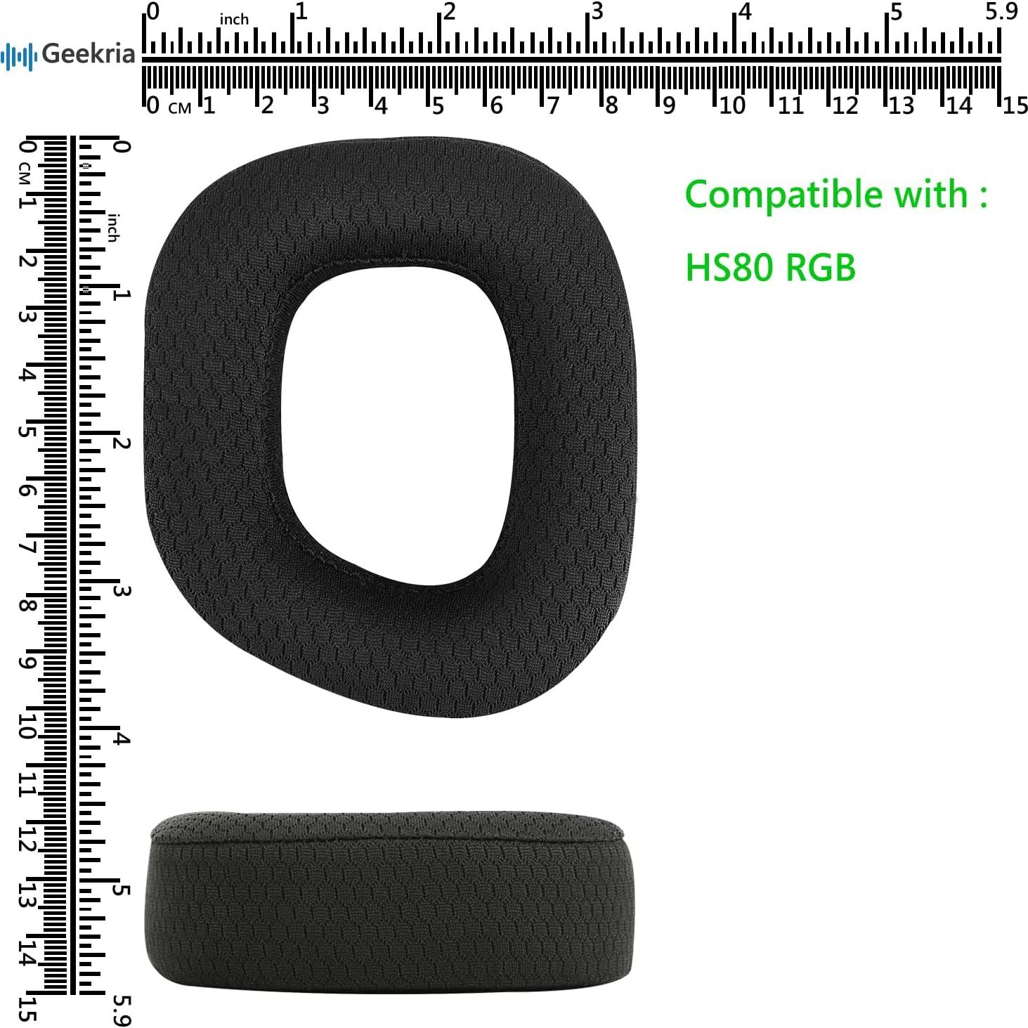 Almohadillas de Repuesto Geekria para Auriculares Corsair HS80