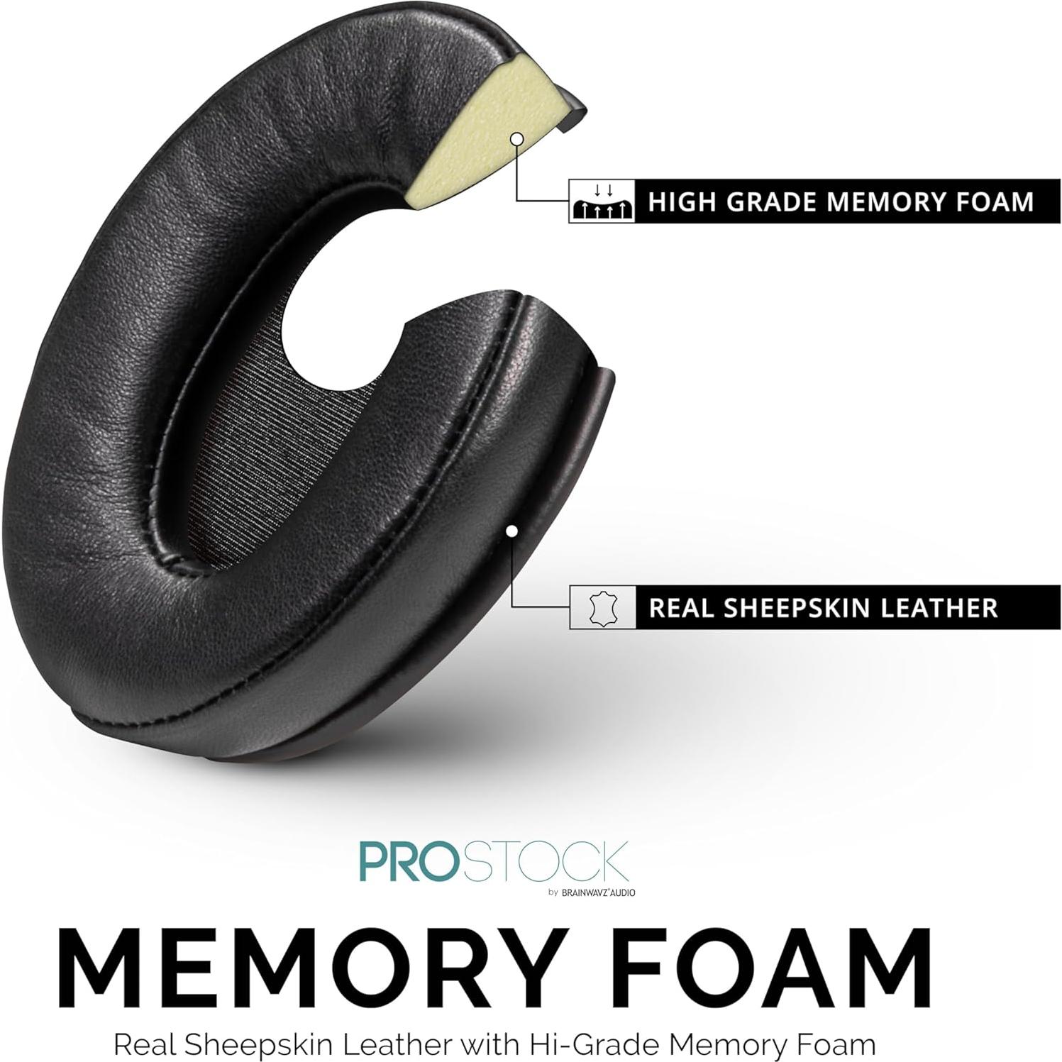 Almohadillas Brainwavz ProStock Piel de Oveja para ATH-M50X