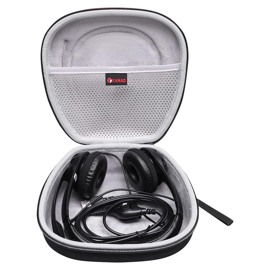 Funda Dura XANAD para Auriculares Logitech H390 y JLab