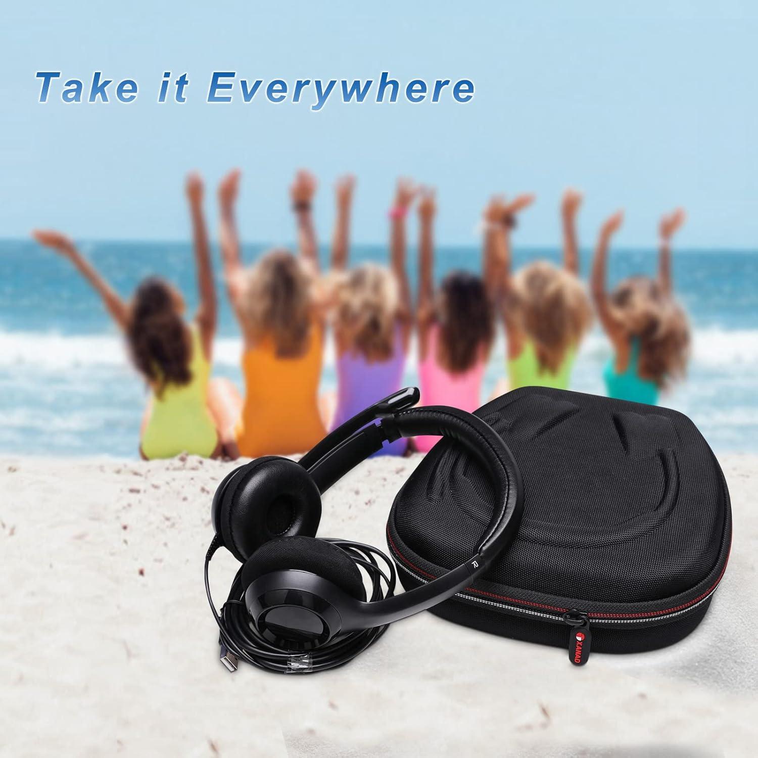 Funda Dura XANAD para Auriculares Logitech H390 y JLab