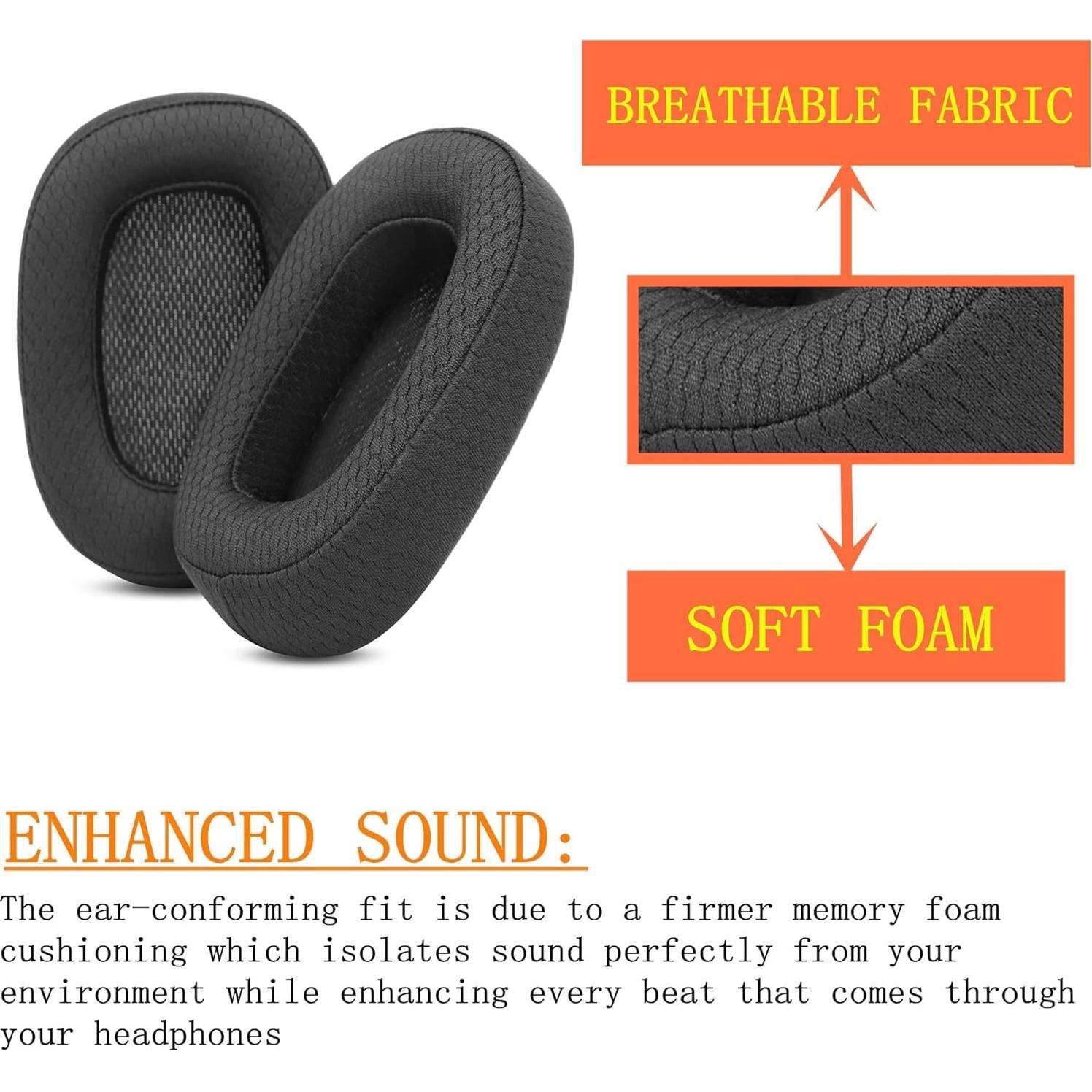 Almohadillas de Repuesto Logitech G935 G635 G933 G633 - Comodidad Mejorada