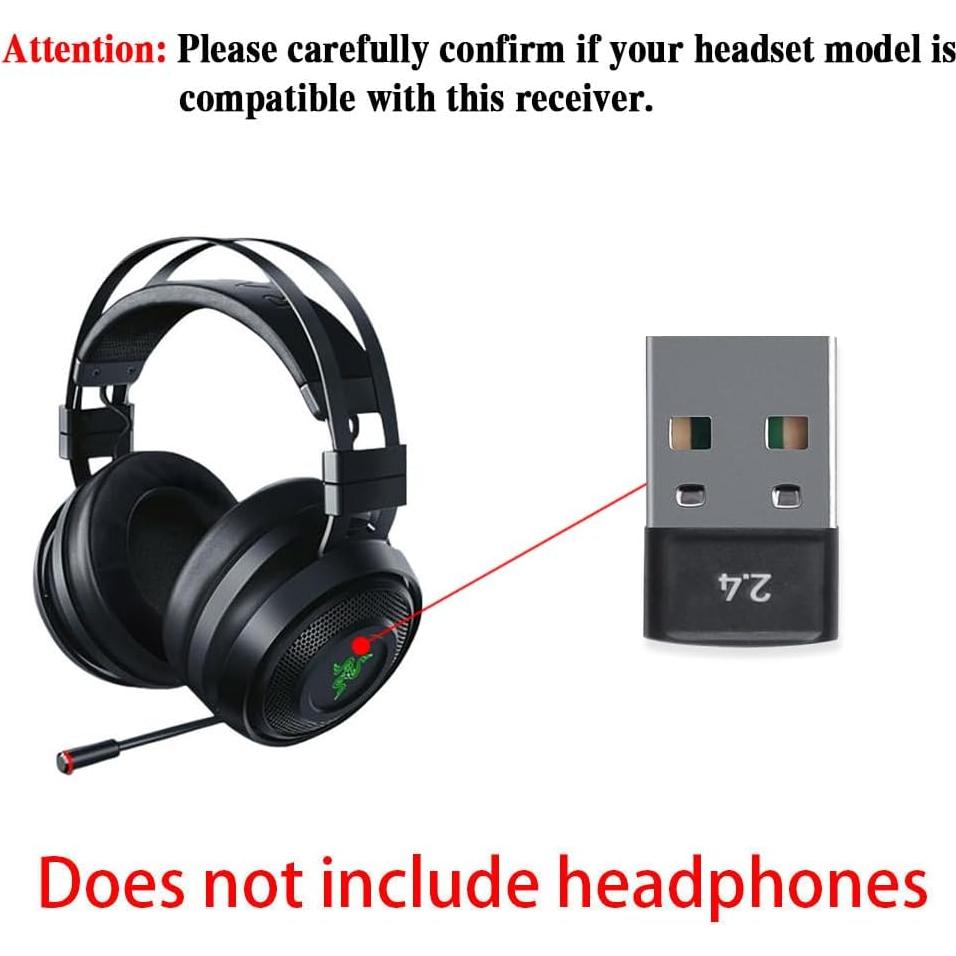 Receptor USB para Auriculares Gaming Inalámbricos Razer Nari Ultimate