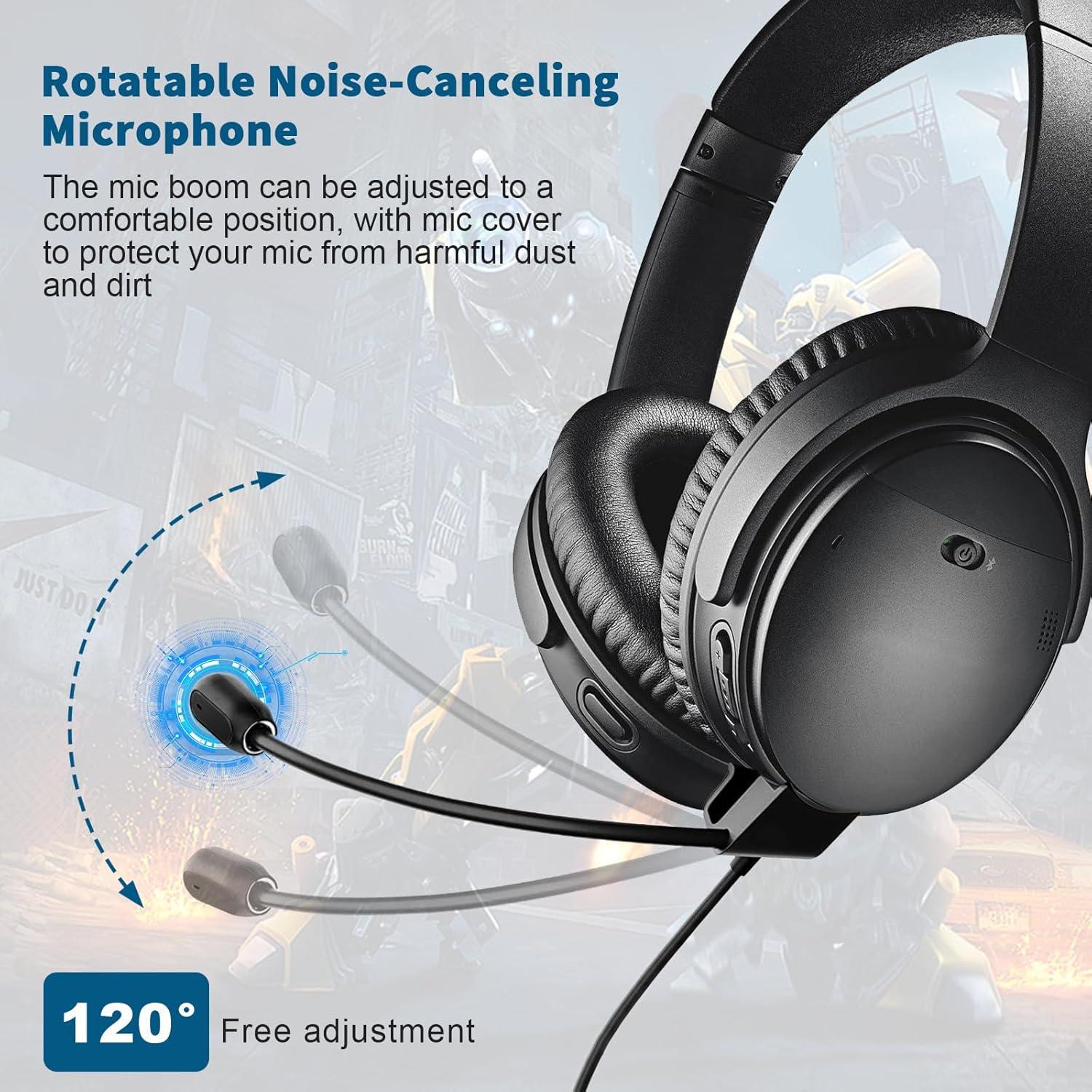 Cable de Micrófono Compatible con Bose QC35 II - 1.2m