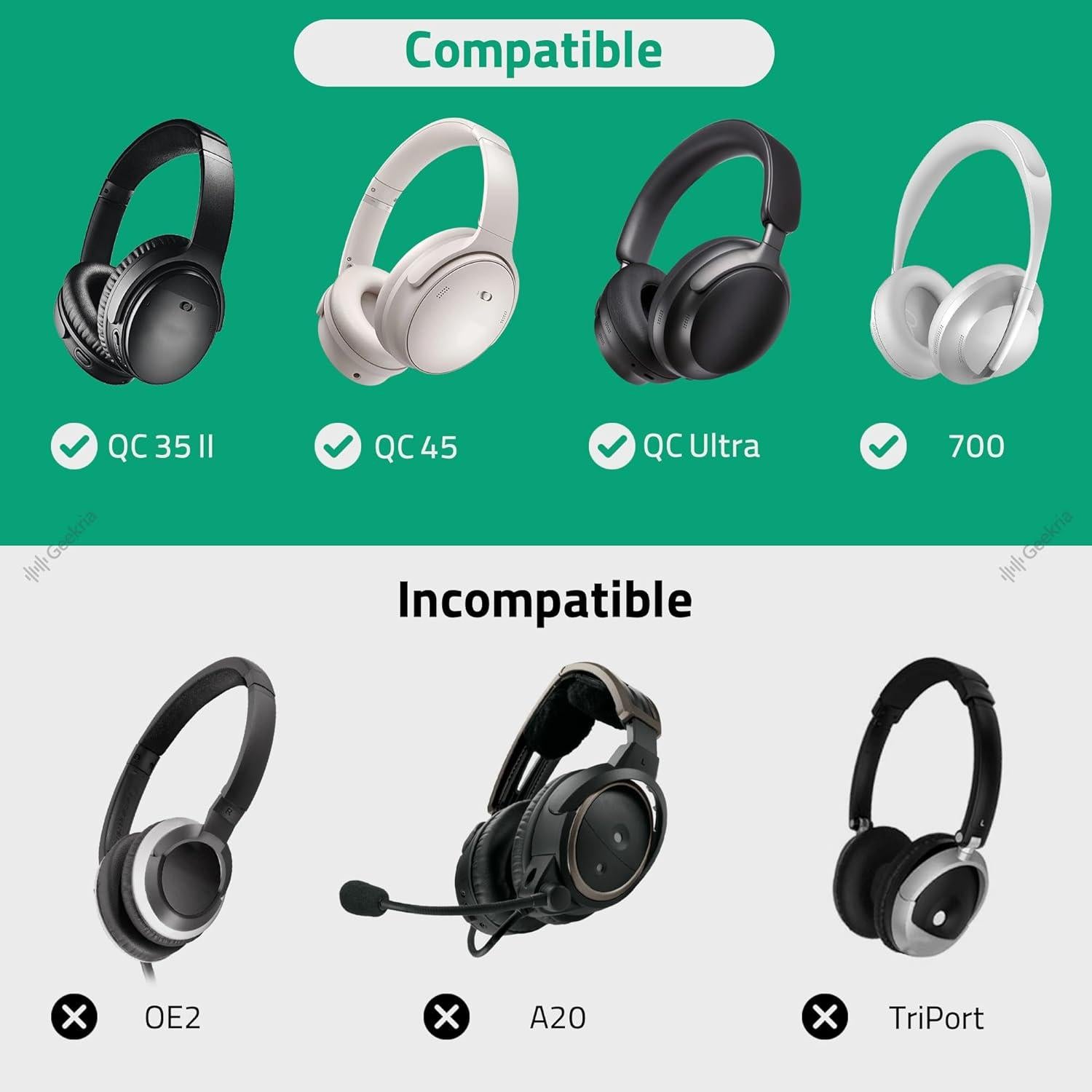 Funda Dura Geekria para Auriculares Bose QC Ultra y 35 II