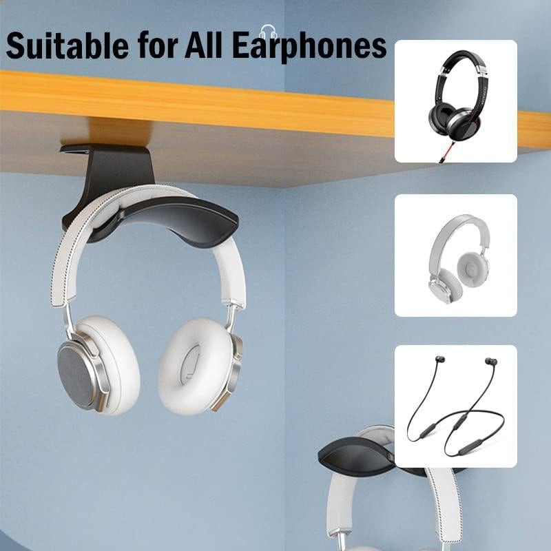 Soporte para Auriculares SIROLISA 2-Pack Negro Montaje Pared