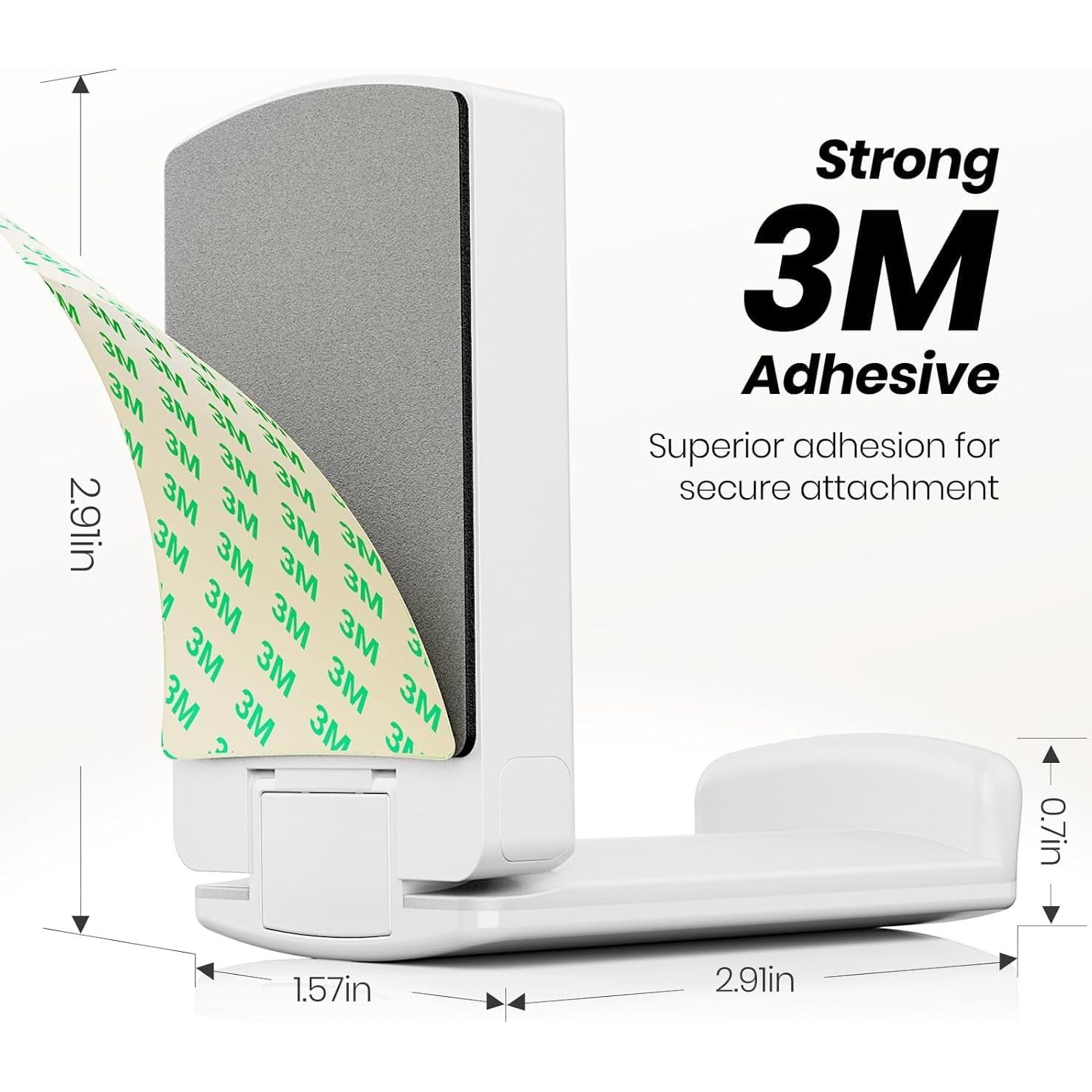 Soporte para Auriculares Adhesivo EURPMASK 2 Piezas Blanco