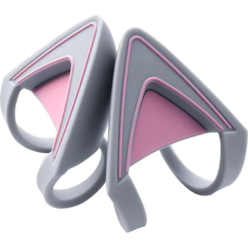 Orejas de Gato Silicona HUYUN para Auriculares 7-9cm Gris