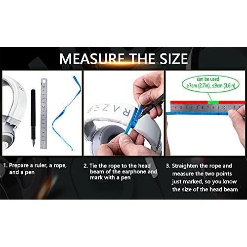 Orejas de Gato Silicona HUYUN para Auriculares 7-9cm Gris