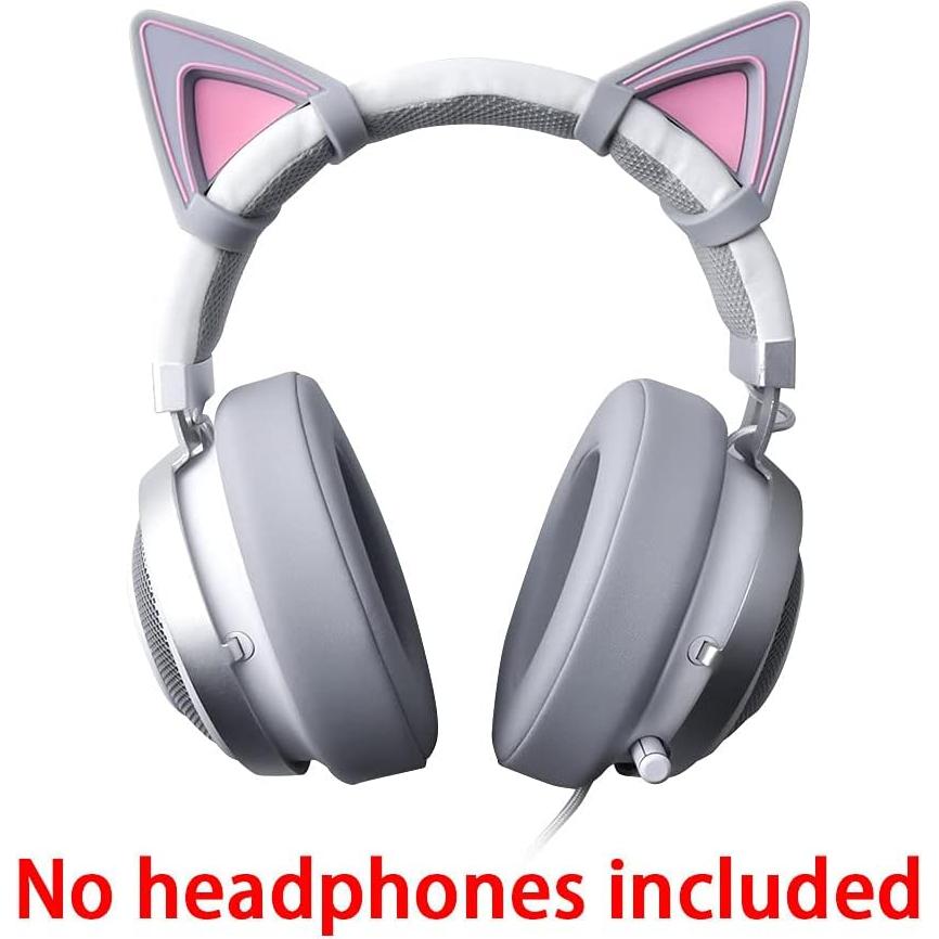 Orejas de Gato Silicona HUYUN para Auriculares 7-9cm Gris