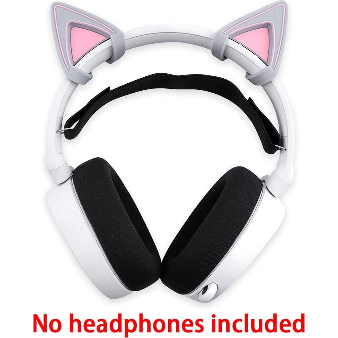 Orejas de Gato Silicona HUYUN para Auriculares 7-9cm Gris