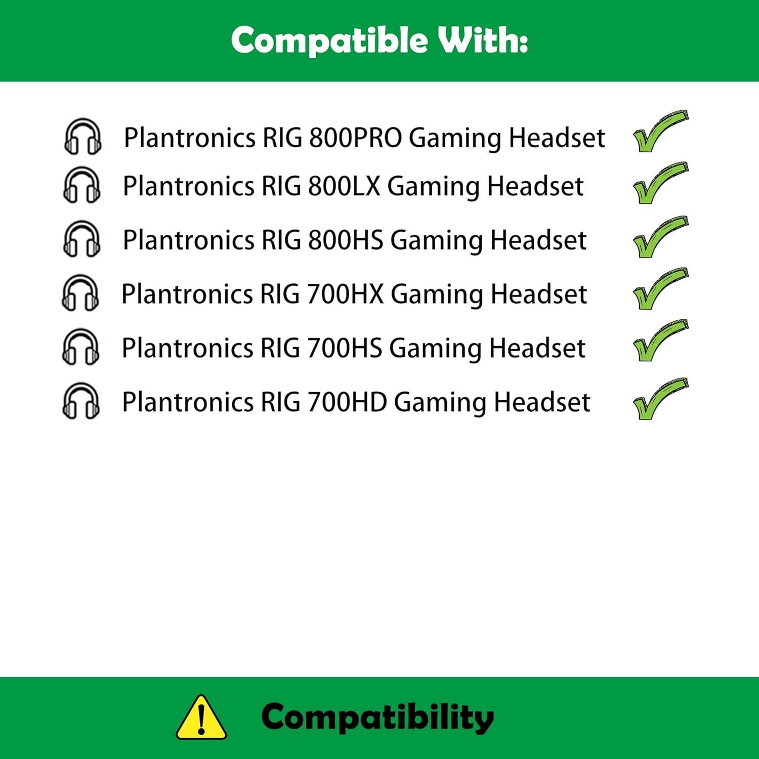 Almohadillas de Repuesto Plantronics RIG 800/700 - Tela Suave