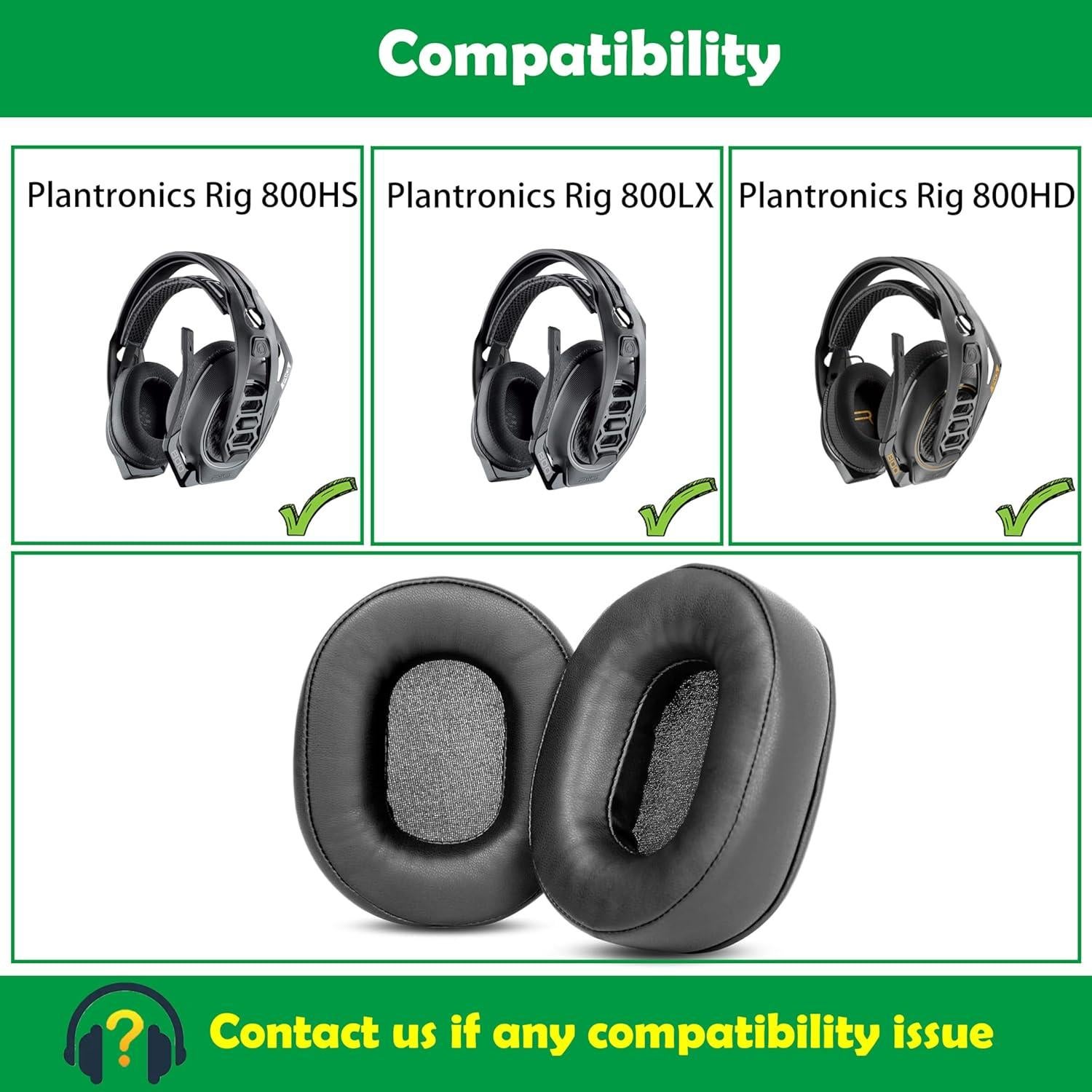 Cojines de Reemplazo ACCOUTA para Auriculares Plantronics Rig 800