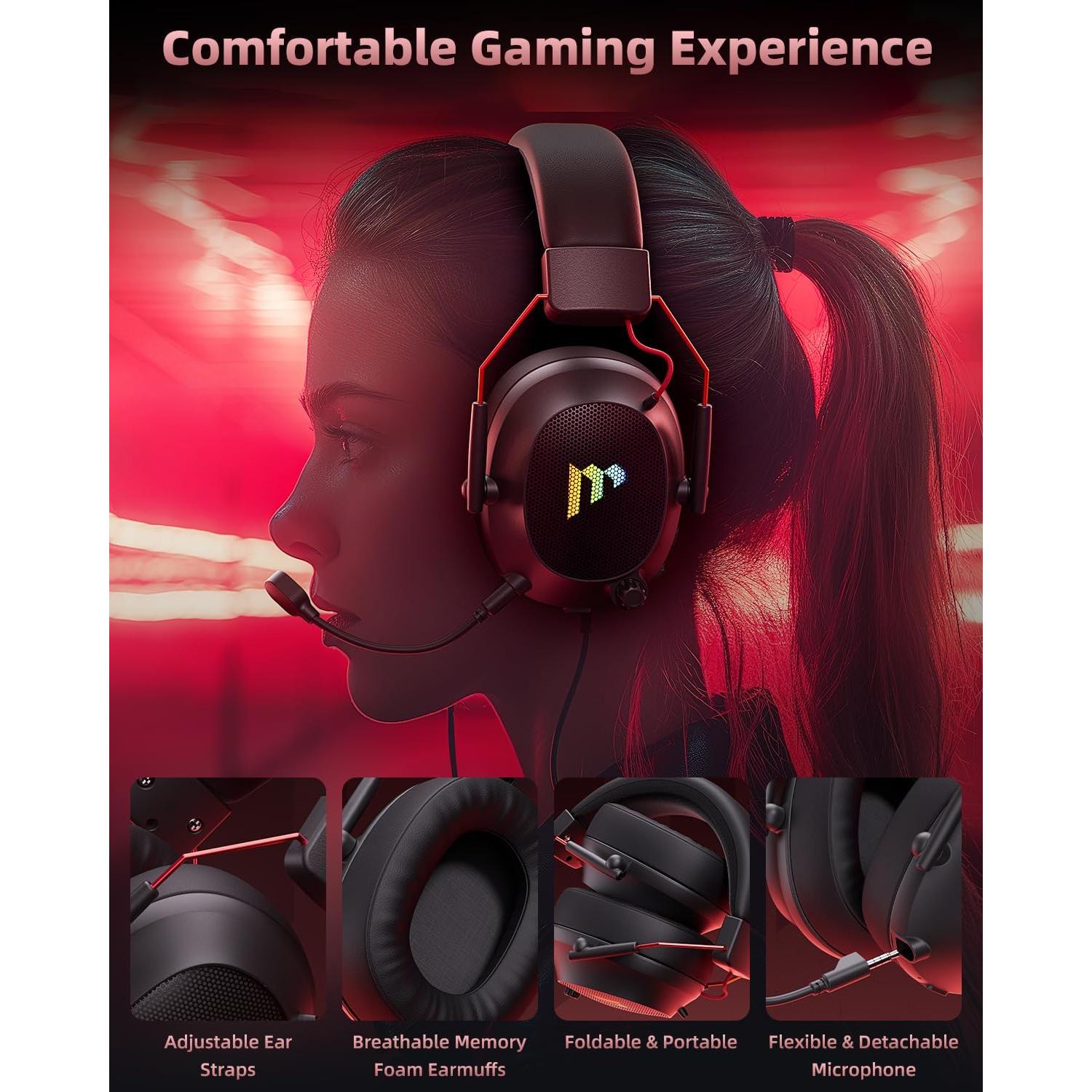 Auriculares Gaming Inalámbricos Mytrix Tac Master 50H RGB