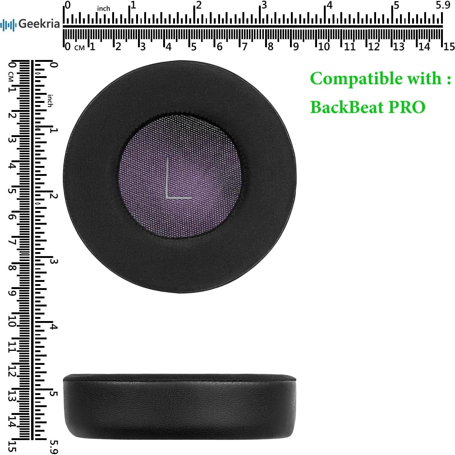 Almohadillas de Reemplazo Geekria para Auriculares Plantronics BackBeat PRO - 2 Unidades